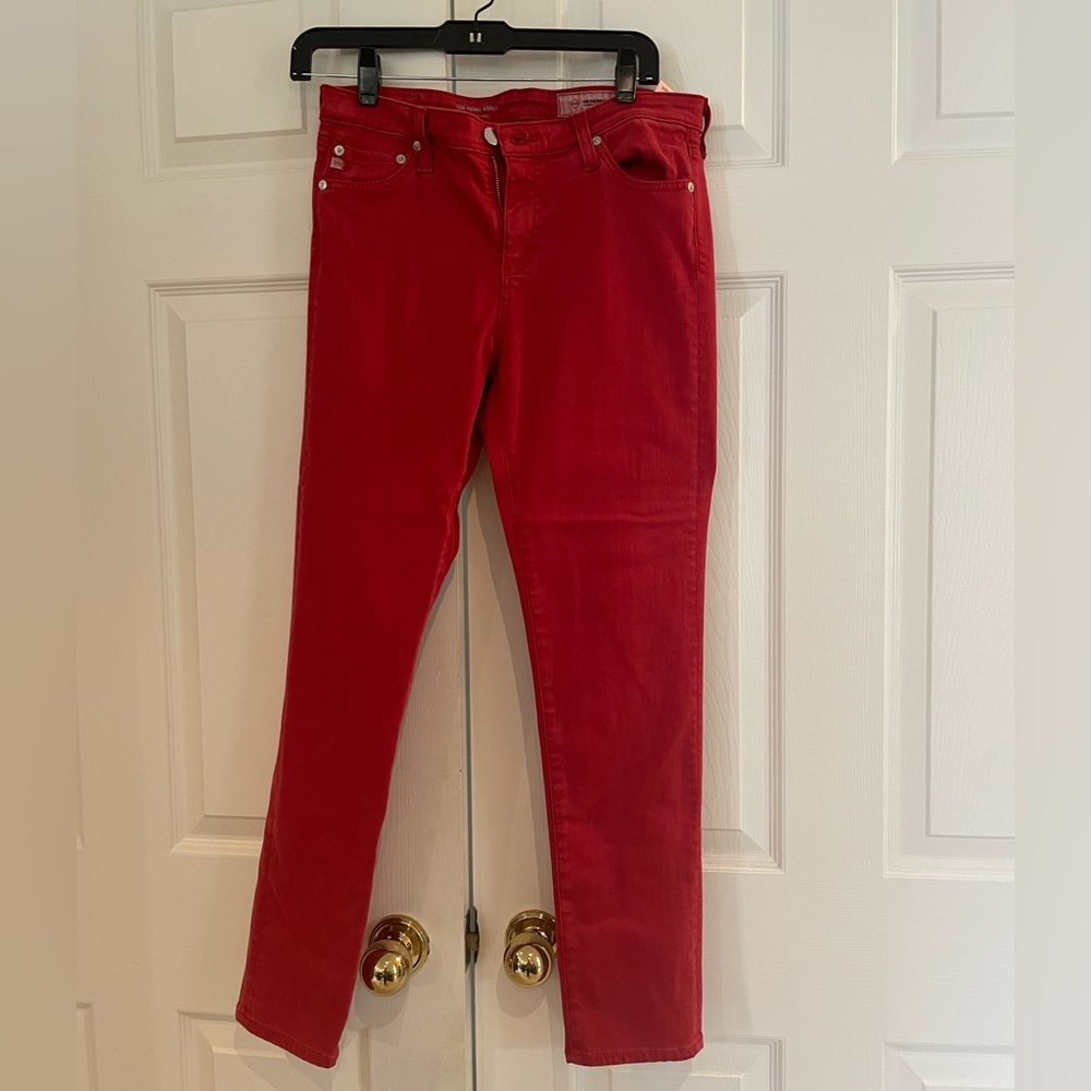 AG Adriano Goldschmied Red Skinny Jeans